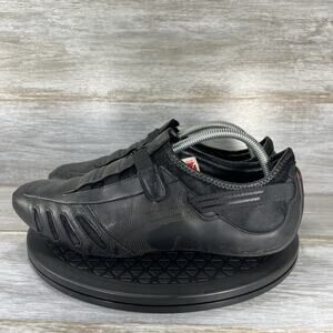 PUMA Men's Vedano Sport Lifestyle ￼Black Leather Slip On Shoes Size 9.5